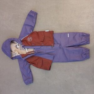 Souris Mini waterproof jacket and rain pants set